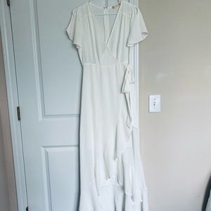White Wrap Dress